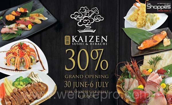 Kaizen Sushi & Habachi Grand Opening ลด 30%