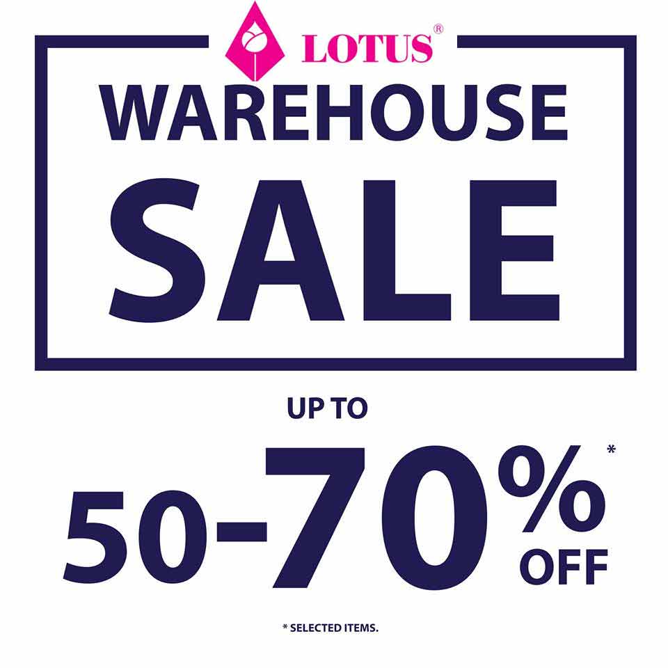 lotus warehouse sale
