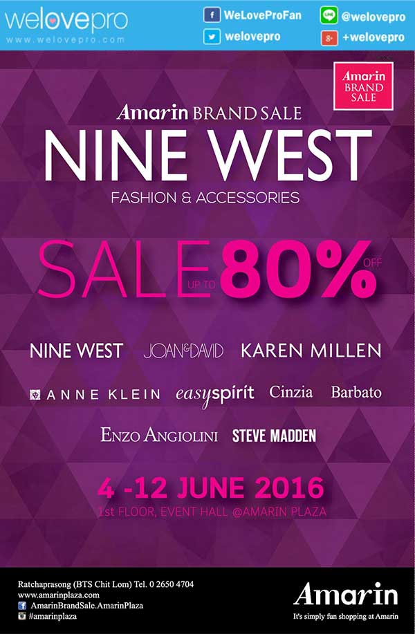 NINE WEST Fashion and Accessories Sale แฟชั่นลด80%