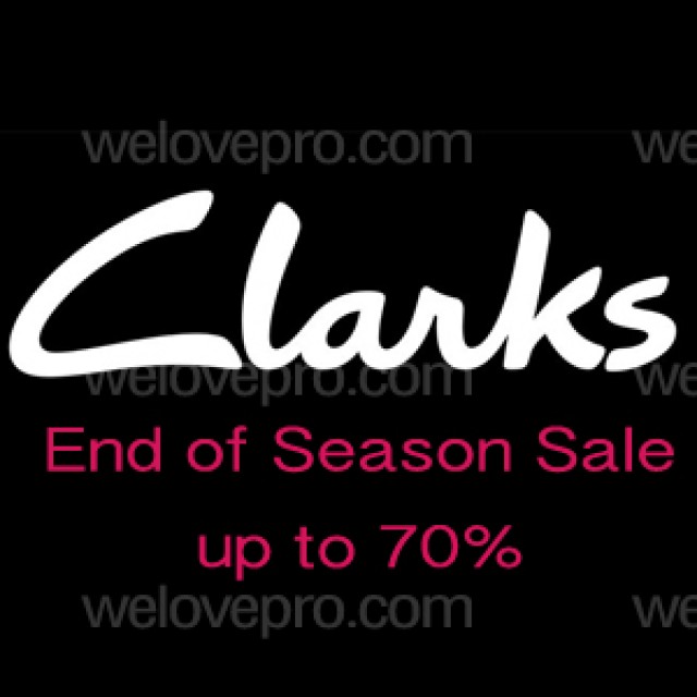 โปรโมชั่นรองเท้า Clarks Seasonal Reductions Sale UP TO 70% (มี.ค.56)