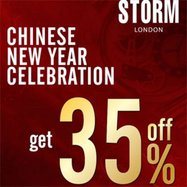 โปรโมชั่น STORM LONDON เฉลิมฉลองเทศกาลตรุษจีน ลดพิเศษ 35%