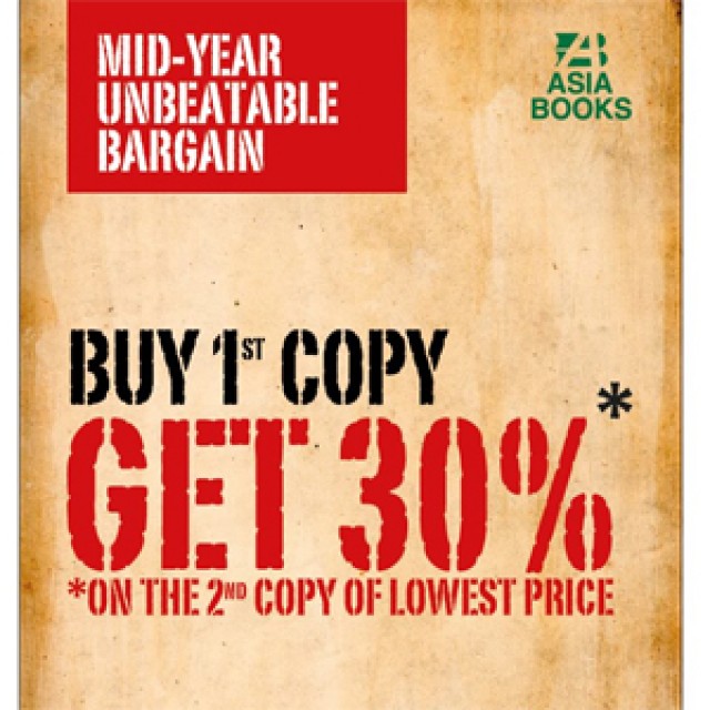 โปรโมชั่น ASIA BOOKS Mid Year Unbeatable Bargain ซื้อเล่มที่ 2 รับส่วนลด 30% (พ.ค.56)