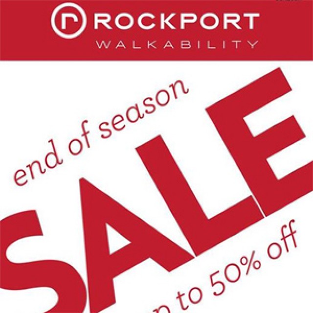 โปรโมชั่น Rockport End of Season Sale up to 50%off (มิ.ย.-ก.ค.56)