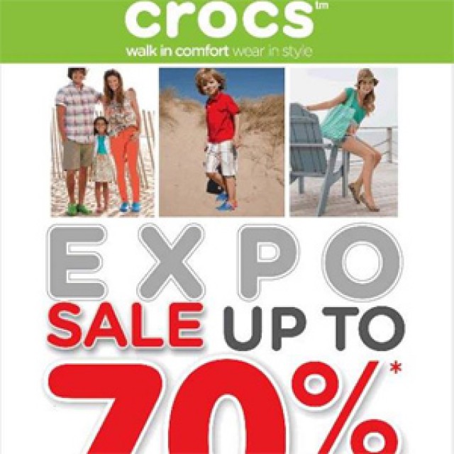 โปรโมชั่น CROCS Expo Sale ลดสูงสุด 70% (ก.ค.56)