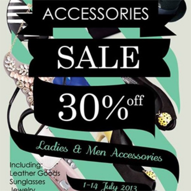 โปรโมชั่น JASPAL Accessories Sale ลดสูงสุด 30% (ก.ค.56)