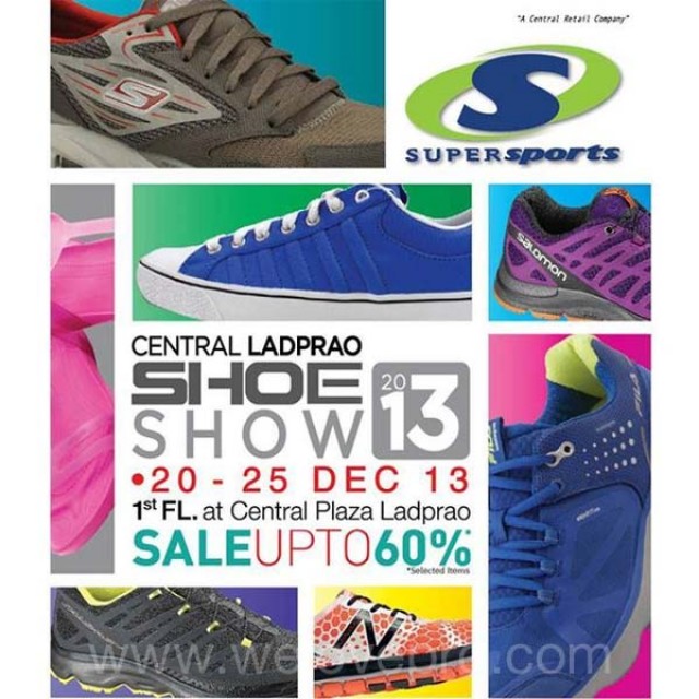 โปรโมชั่น Central Ladprao Shoe Show 2013 รองเท้าแบรนด์ชั้นนำ ลดสูงสุด 60%