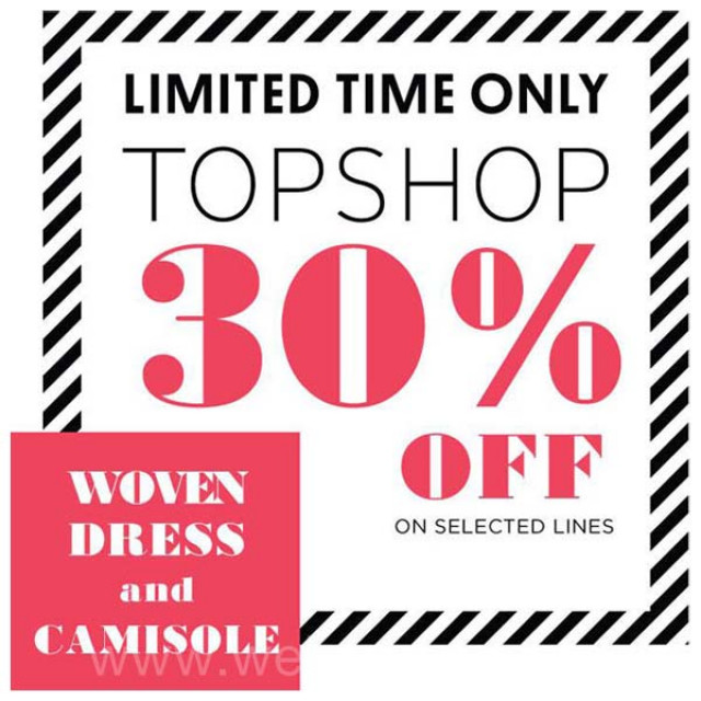 โปรโมชั่น TOPSHOP Woven Dress and Camisole Sale ลดสูงสุด 30%