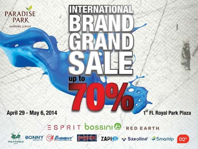 โปรโมชั่น International Brand Grand Sale สินค้าแบรนด์ดัง ลดสูงสุด 70% (เม.ย.-พ.ค.57)
