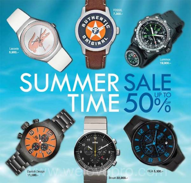 โปรโมชั่น Watch Park Summer time sale นาฬิกาแบรนด์ดัง ลดสูงสุด 50%
