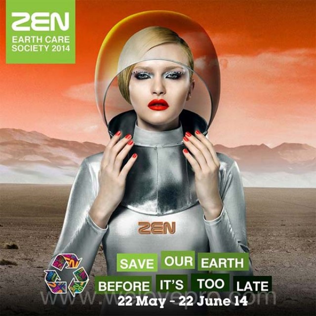 โปรโมชั่น ZEN Earth Care Society 2014 แลกรับสติ๊กเกอร์ส่วนลดสูงสุดถึง 40%