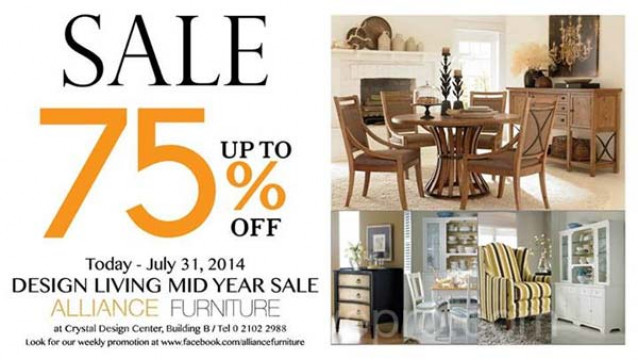 โปรโมชั่น Alliance Furniture Design Living Mid Year Sale ลดสูงสุดถึง 75%