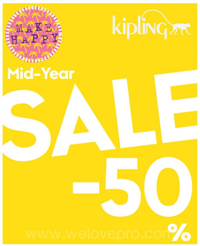 โปรโมชั่น Kipling Mid Year Sale ลดสูงสุด 50% (มิ.ย.57)