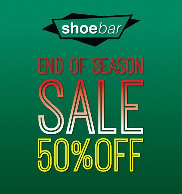 โปรโมชั่น Shoe Bar End of Season Sale รองเท้าเก๋ๆ ลดสูงสุด 50% (มิ.ย.57)